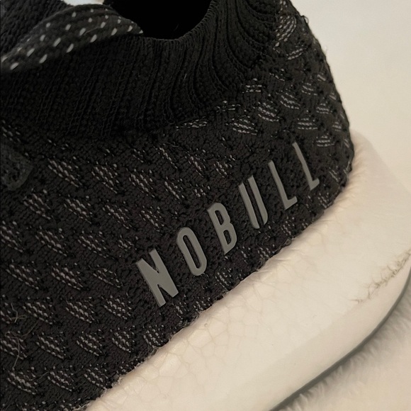 NOBULL Black and White Knit Sneakers - Picture 5 of 9